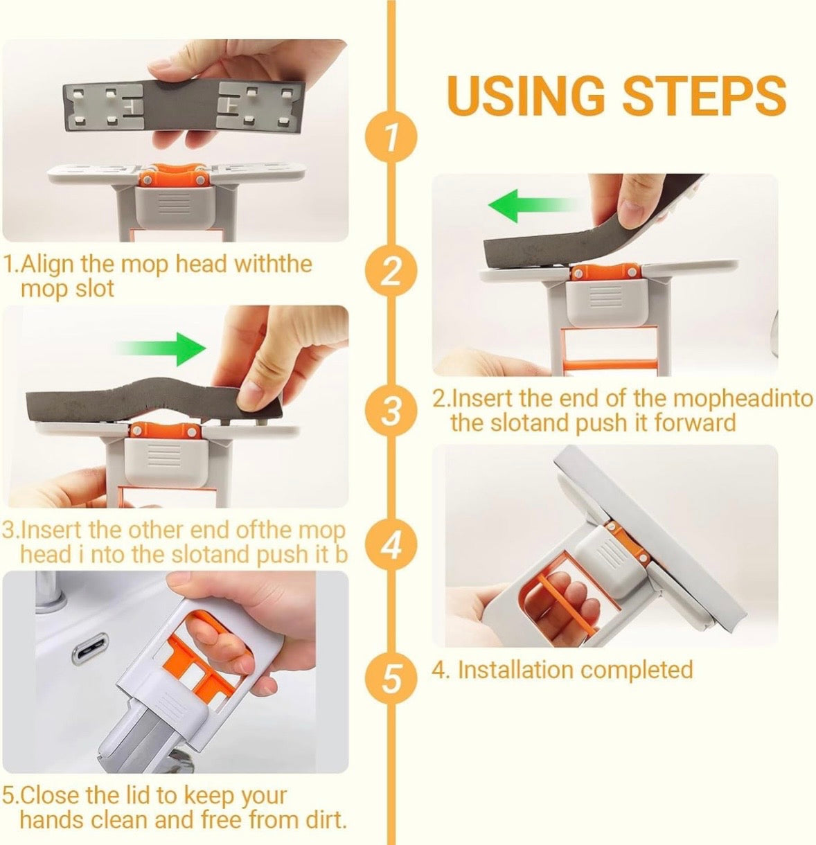 Mini Desktop Mop – Wet & Dry Cleaner for Kitchen & Small Spaces