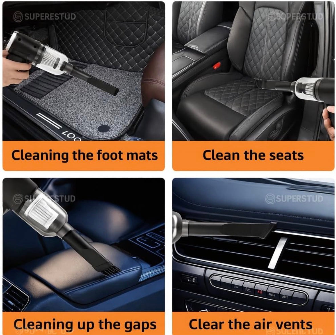 3-in-1 Cordless Air Duster & Vacuum Cleaner | USB Rechargeable for Car, Home & Electronics