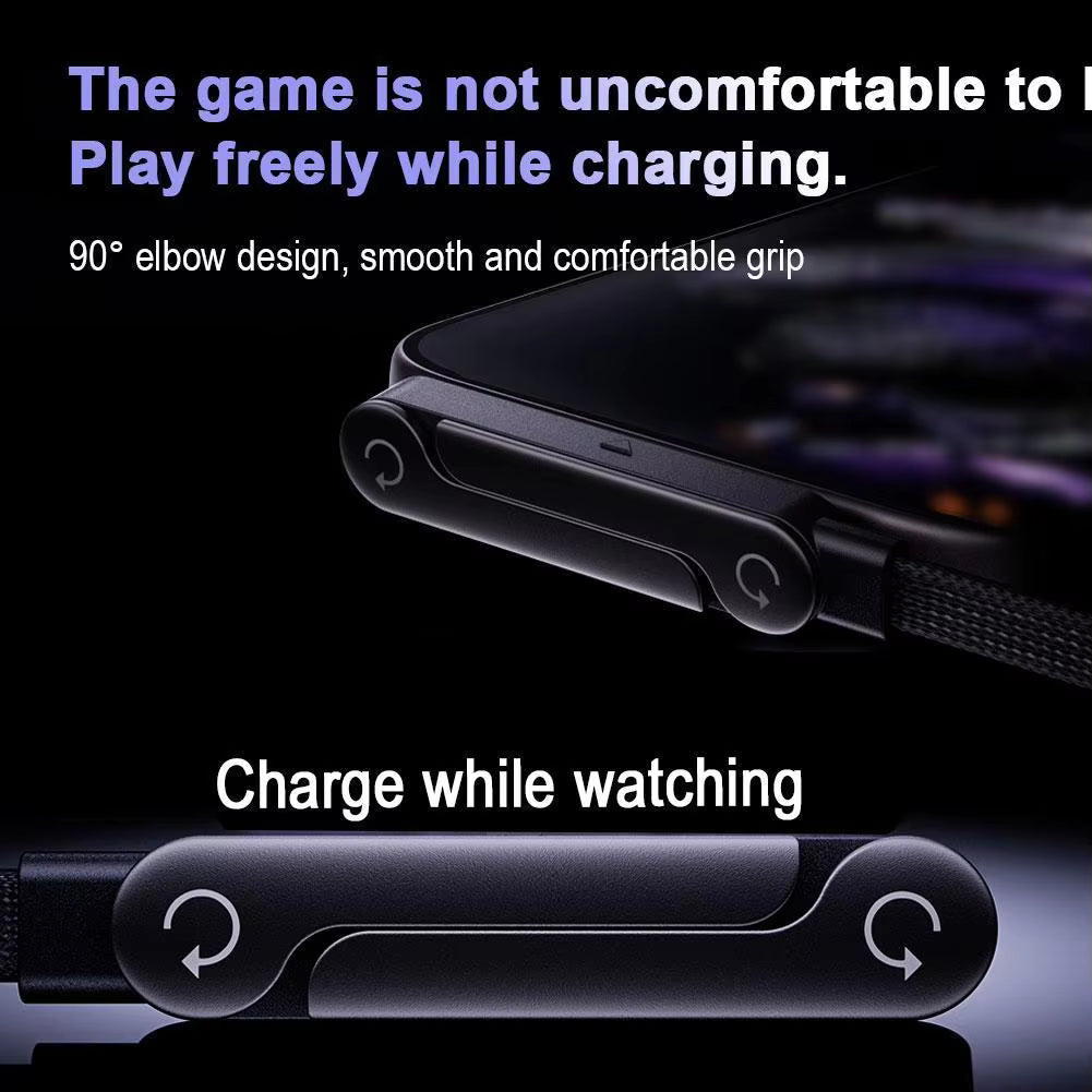 Khushit FlexDock™ – 2-in-1 Smart Charging Cable with Built-In Phone Stand