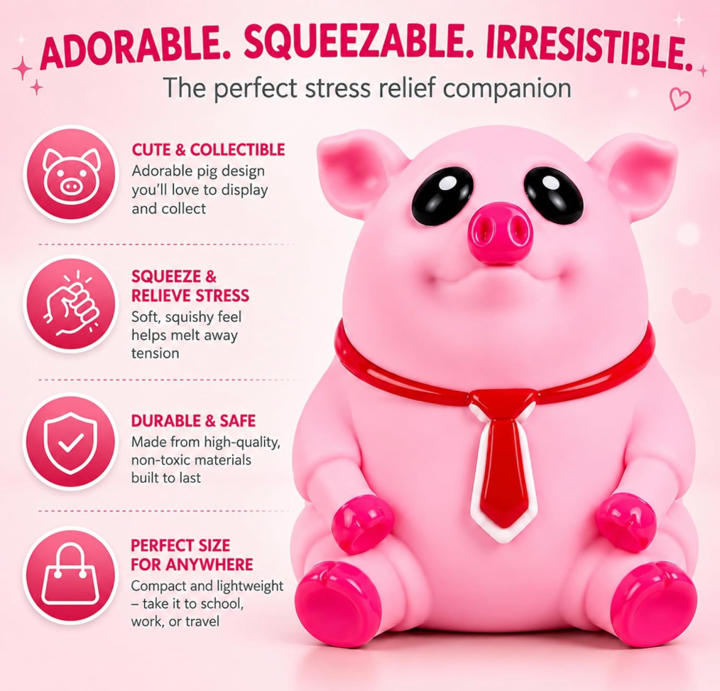 Khushit SquishPiggy™ – The Giggle Squeeze Toy