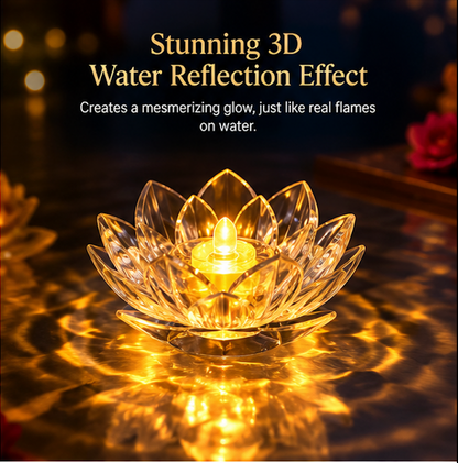 GlowLotus™ Reflection LED Diyas (9 Pcs)