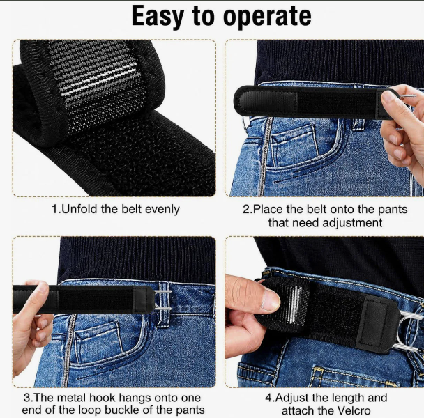Khushit FlexHold™ Buckle-Free Comfort Belt