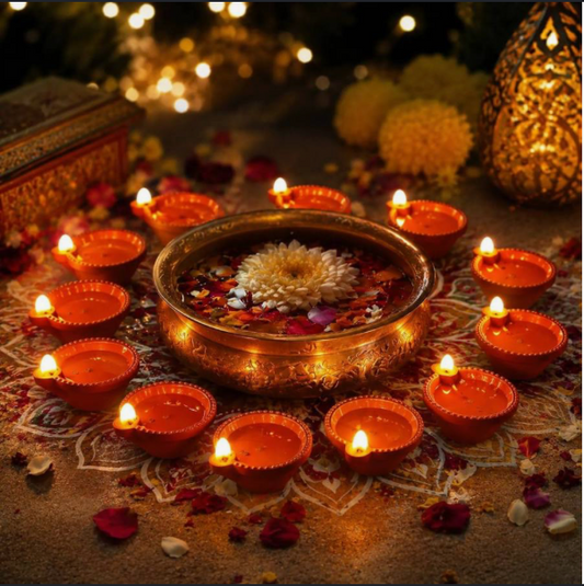Khushit JalJyoti™ – Water-Activated Electric Diya (Pack of 24)